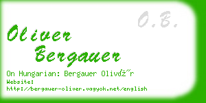 oliver bergauer business card